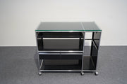 USM Haller Sideboard 2 Schubladen Schwarz - Reoffice