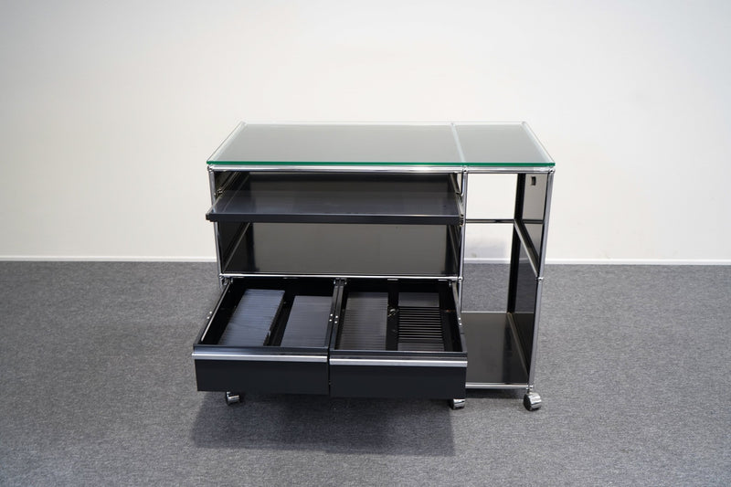 USM Haller Sideboard 2 Schubladen Schwarz - Reoffice