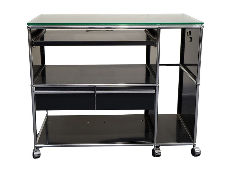 USM Haller Sideboard 2 Schubladen Schwarz - Reoffice