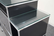 USM Haller Sideboard 4 Schubladen Schwarz - Reoffice
