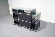 USM Haller Sideboard 4 Schubladen Schwarz - Reoffice