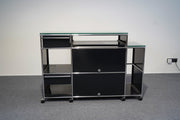 USM Haller Sideboard 4 Schubladen Schwarz - Reoffice