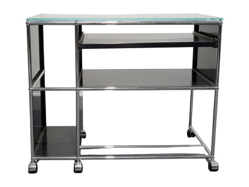 USM Haller Sideboard mit Glasplatte Schwarz