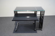 USM Haller Sideboard mit Glasplatte Schwarz - Reoffice
