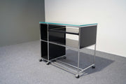 USM Haller Sideboard mit Glasplatte Schwarz - Reoffice