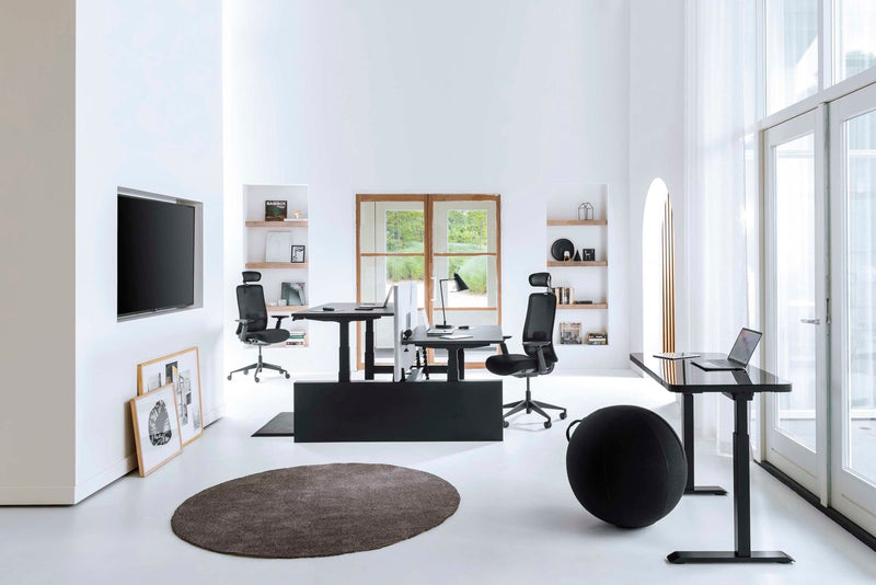 Yellow Dot Ergo Ball – im Arbeitsbereich