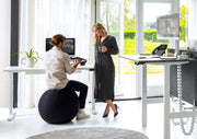 Yellow Dot Ergo Ball Sitzball Schwarz – im Büro