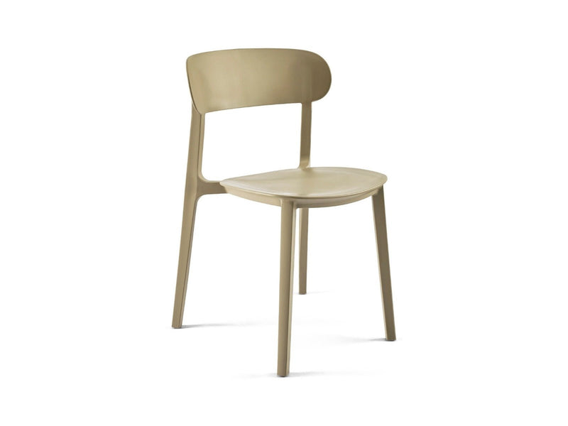 Yellow Dot Pura Stuhl Beige – Dreiviertelansicht