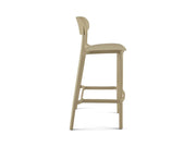 Yellow Dot Pura Barhocker Beige – Seitenansicht