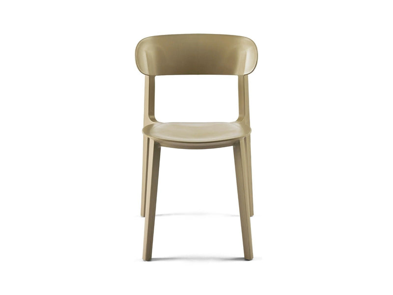Yellow Dot Pura Stuhl Beige – Frontansicht