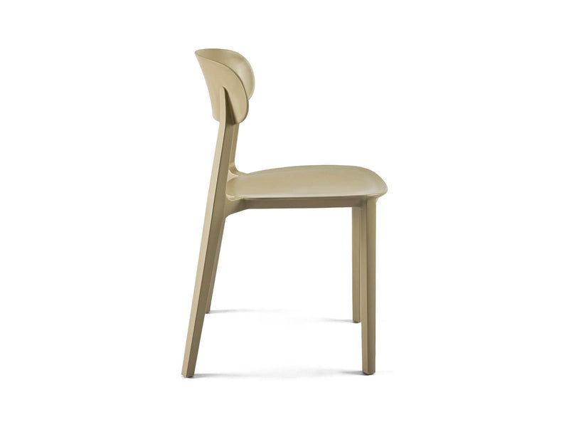 Yellow Dot Pura Stuhl Beige – Seitenansicht