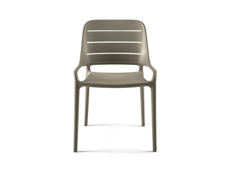 Yellow Dot Shade Kantinenstuhl Mild Grey – Frontansicht