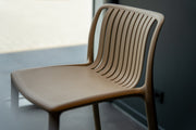Yellow Dot Stripe Barhocker – Beige Detail