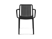 Yellow Dot Stripe Stuhl Schwarz – Frontansicht