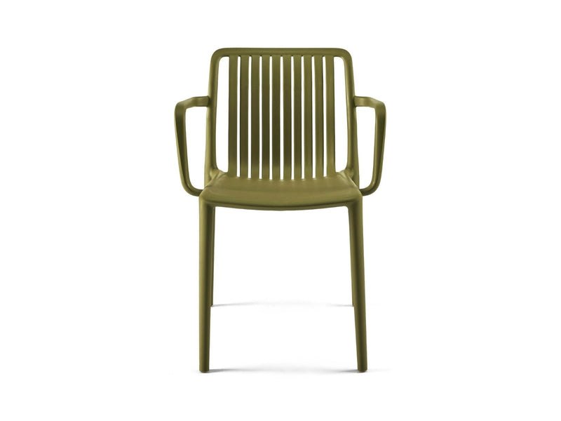 Yellow Dot Stripe Stuhl Green Tea – Frontansicht