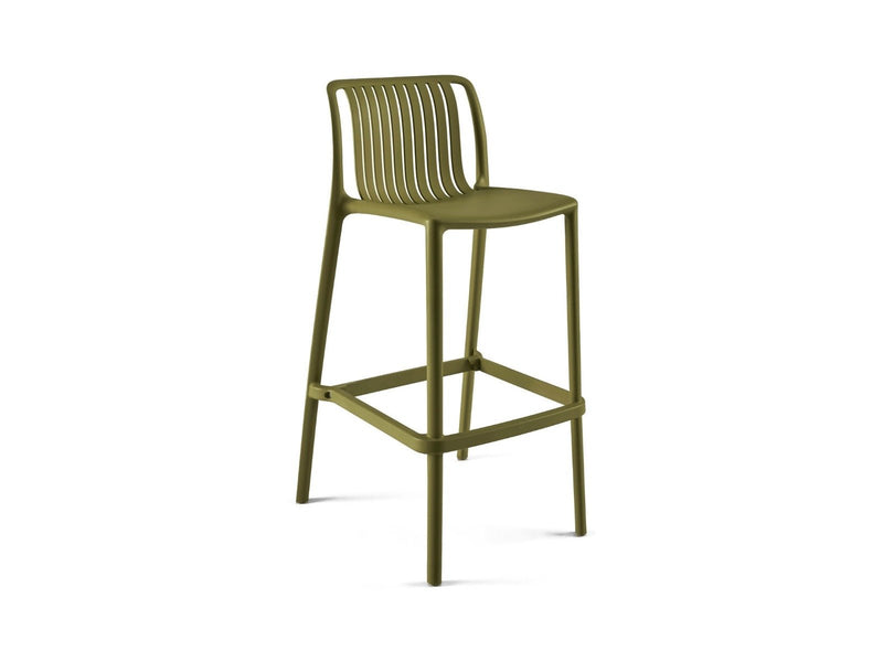 Yellow Dot Stripe Barhocker Green Tea – Dreiviertelansicht