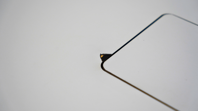 USM Haller „Work“ Tisch in Lichtgrau mit Chromgestell - Reoffice