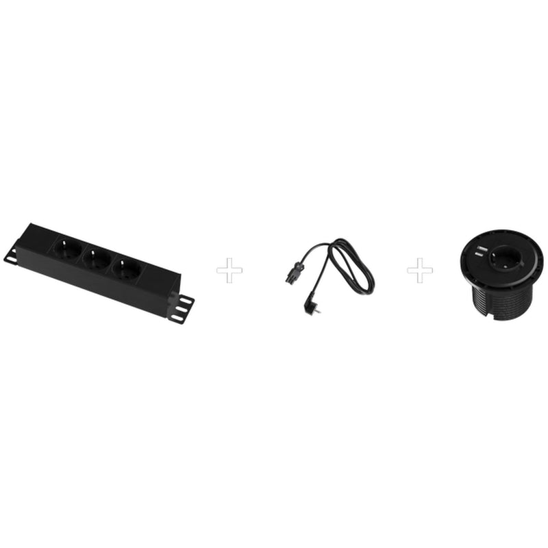 Elektrifizierungs-Starterkit aus Steckdose, Einbaudose und Zuleitung