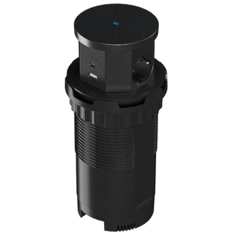 Versenkbare Multi-Steckdose für den Einbau in die Tischplatte