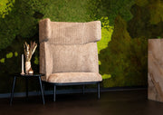 Yellow Dot Caldera Single in Beige mit Beistelltisch